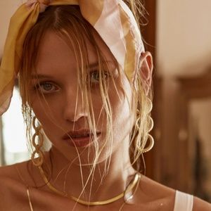 For Love & Lemons Circle Link Earrings